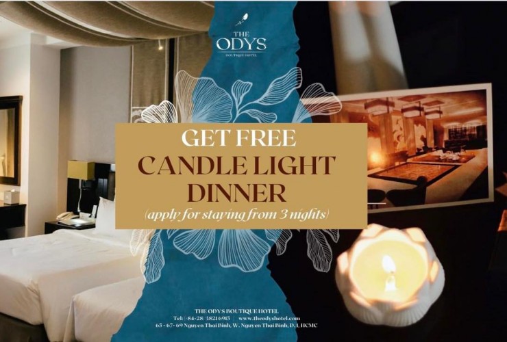 Enjoy a romantic candle light dinner when staying at The Odys